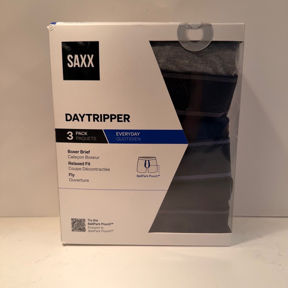 Saxx Daytripper 3XL (46"-50") Boxer Brief 3 PACK Ballpark Pouch Relaxed Fit Fly - Picture 15 of 15